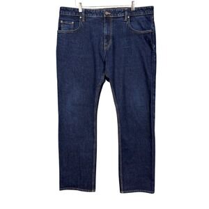 Tecovas Mens Jeans 40x32 Blue Ranch Wear Straight Leg Dark Wash Premium Denim